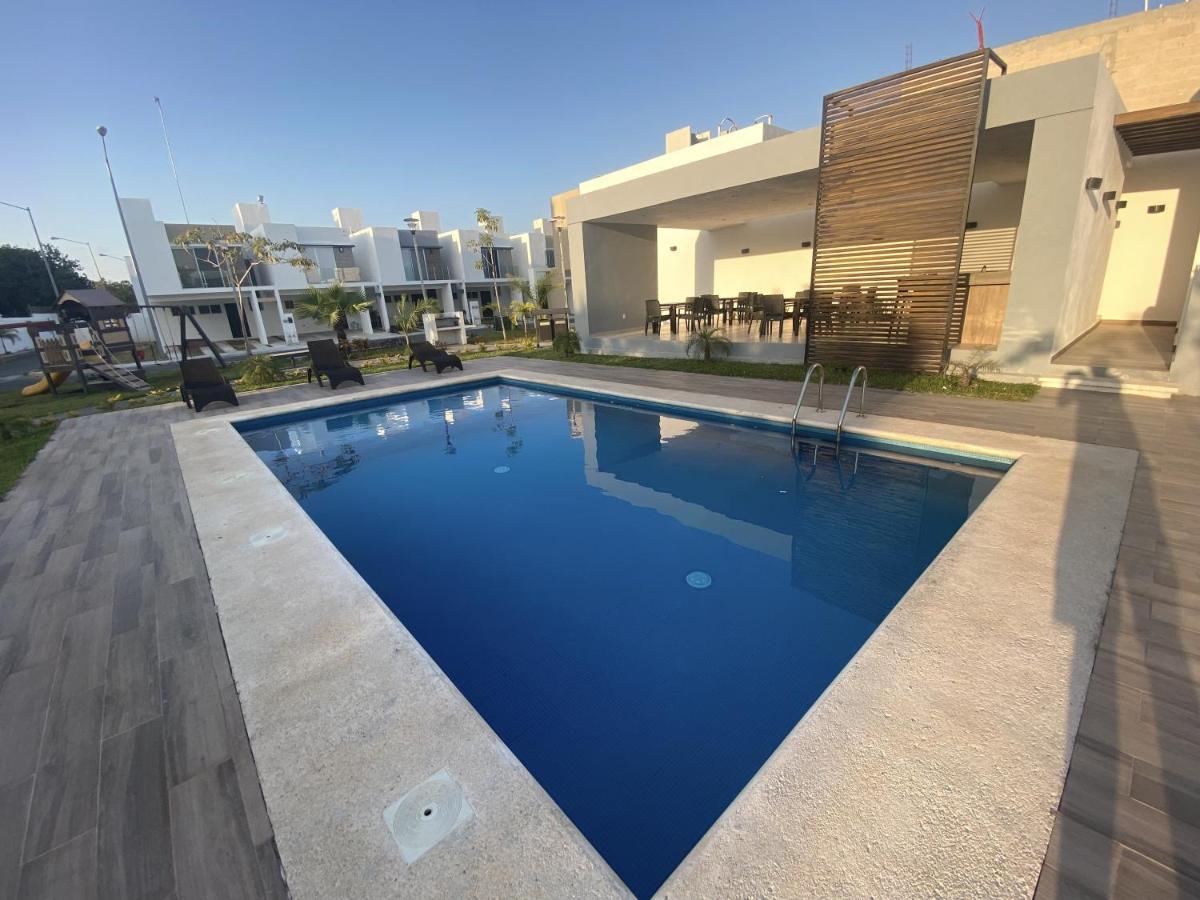 Casa Familiar Cerca De La Playa Con Terraza Privada Vila Cancún Exterior foto